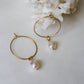 Boho hoops earrings