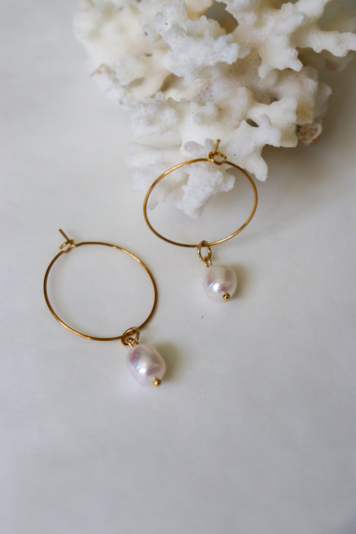 Boho hoops earrings