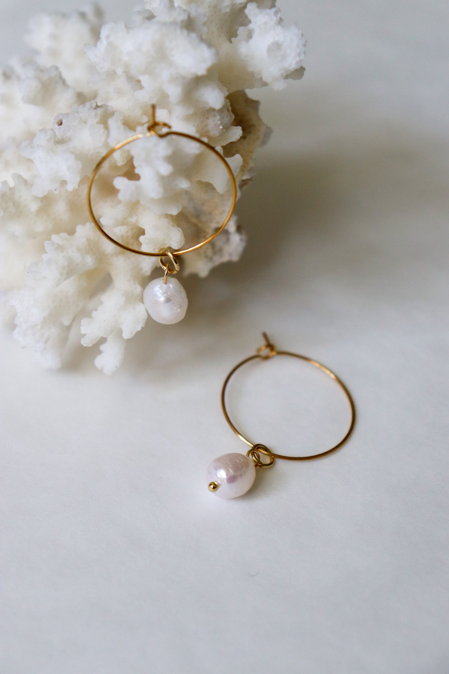 Boho hoops earrings