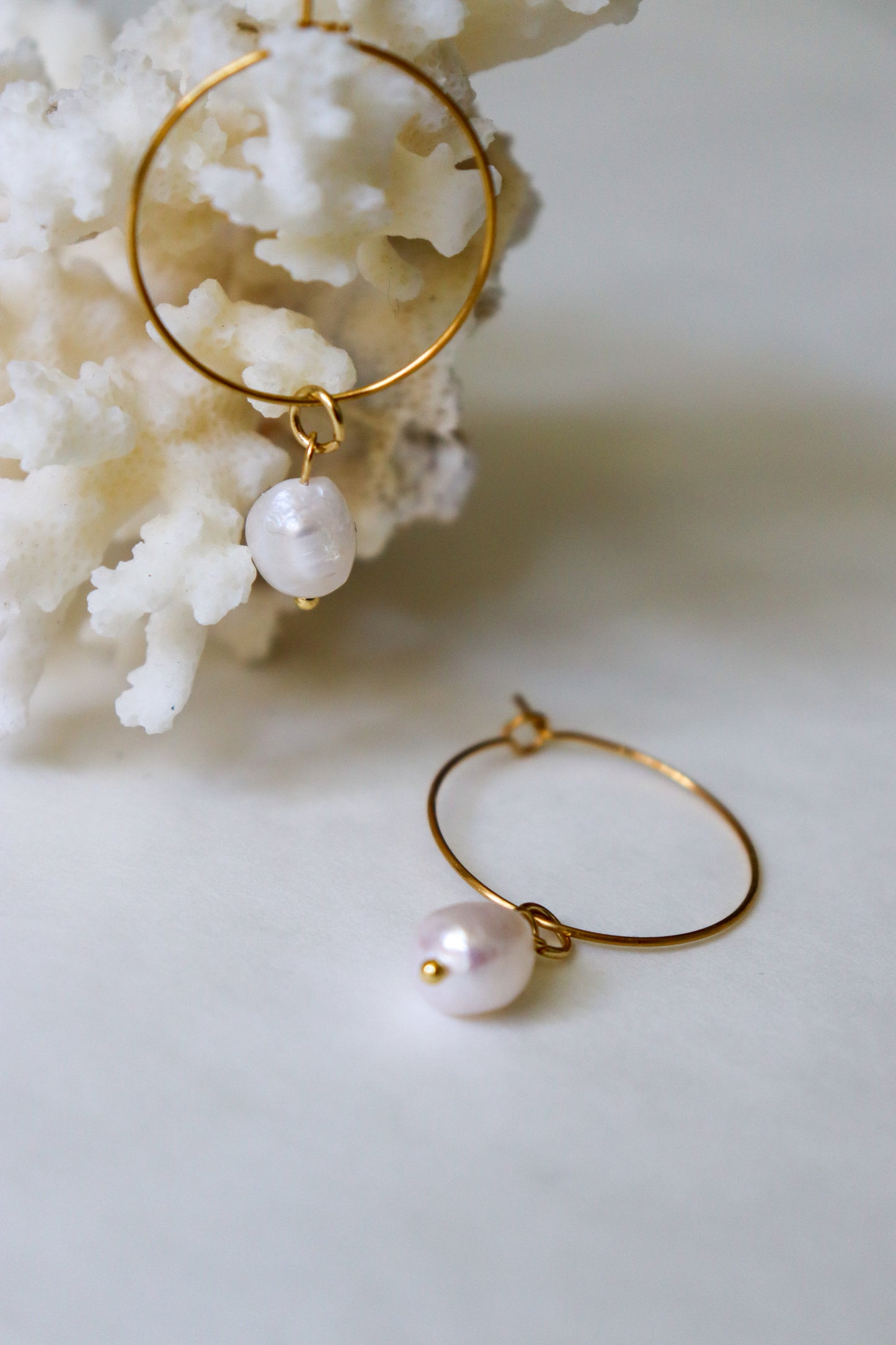 Boho hoops earrings
