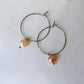 Boho hoops earrings