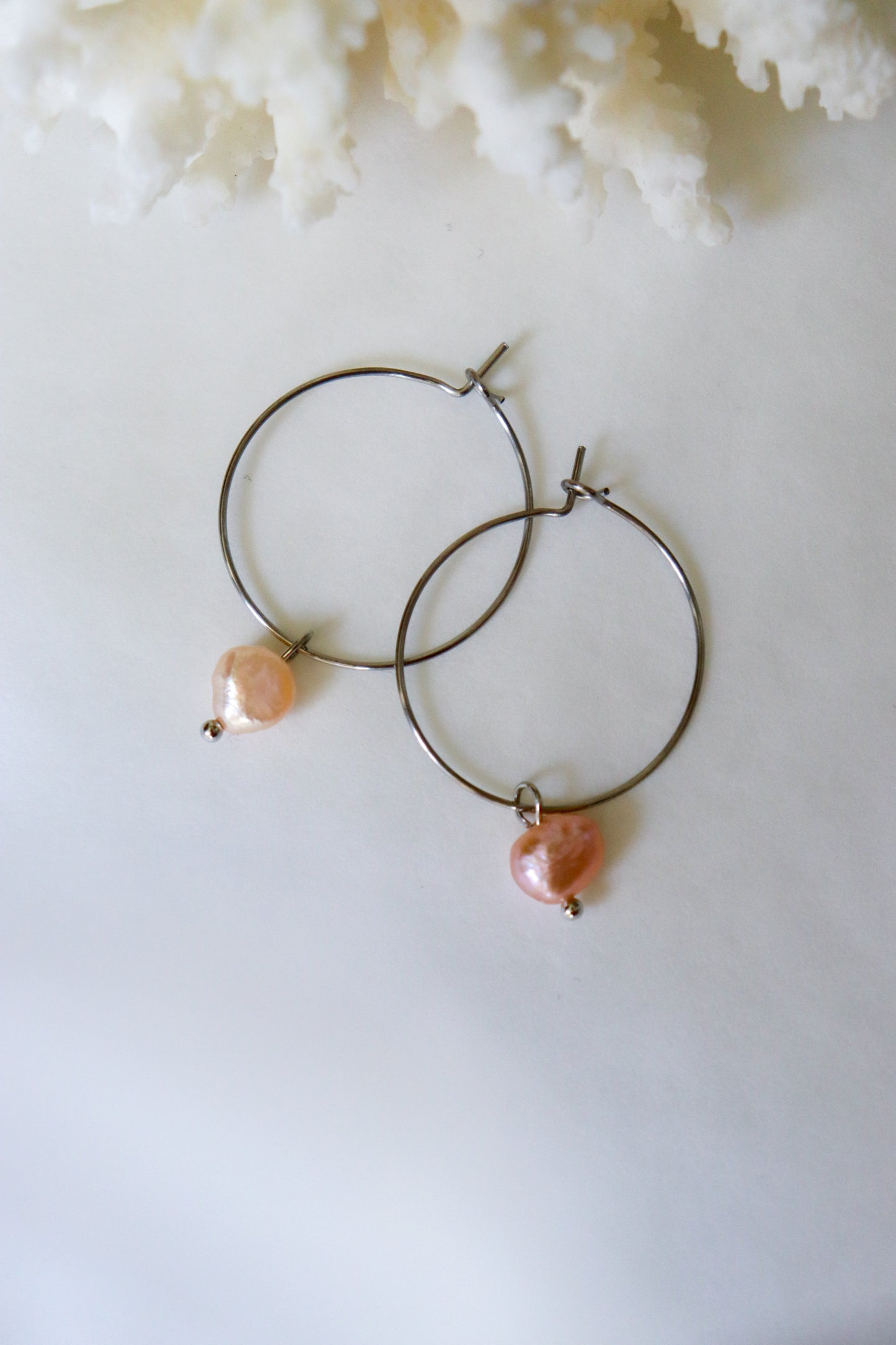 Boho hoops earrings