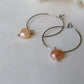 Boho hoops earrings