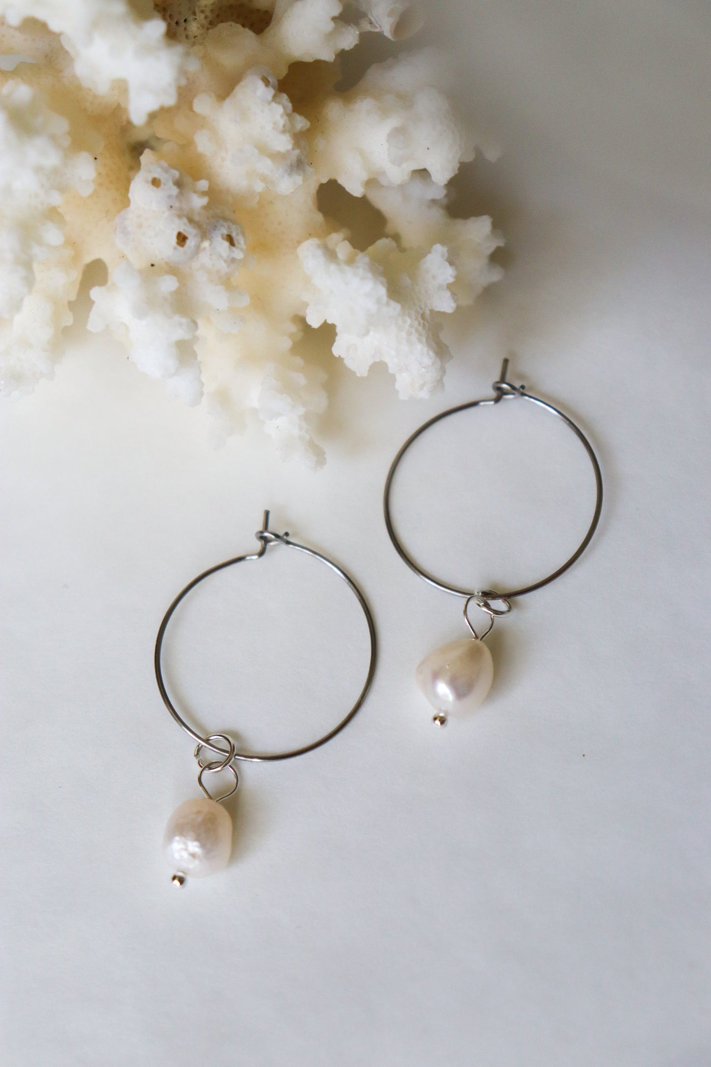 Boho hoops earrings