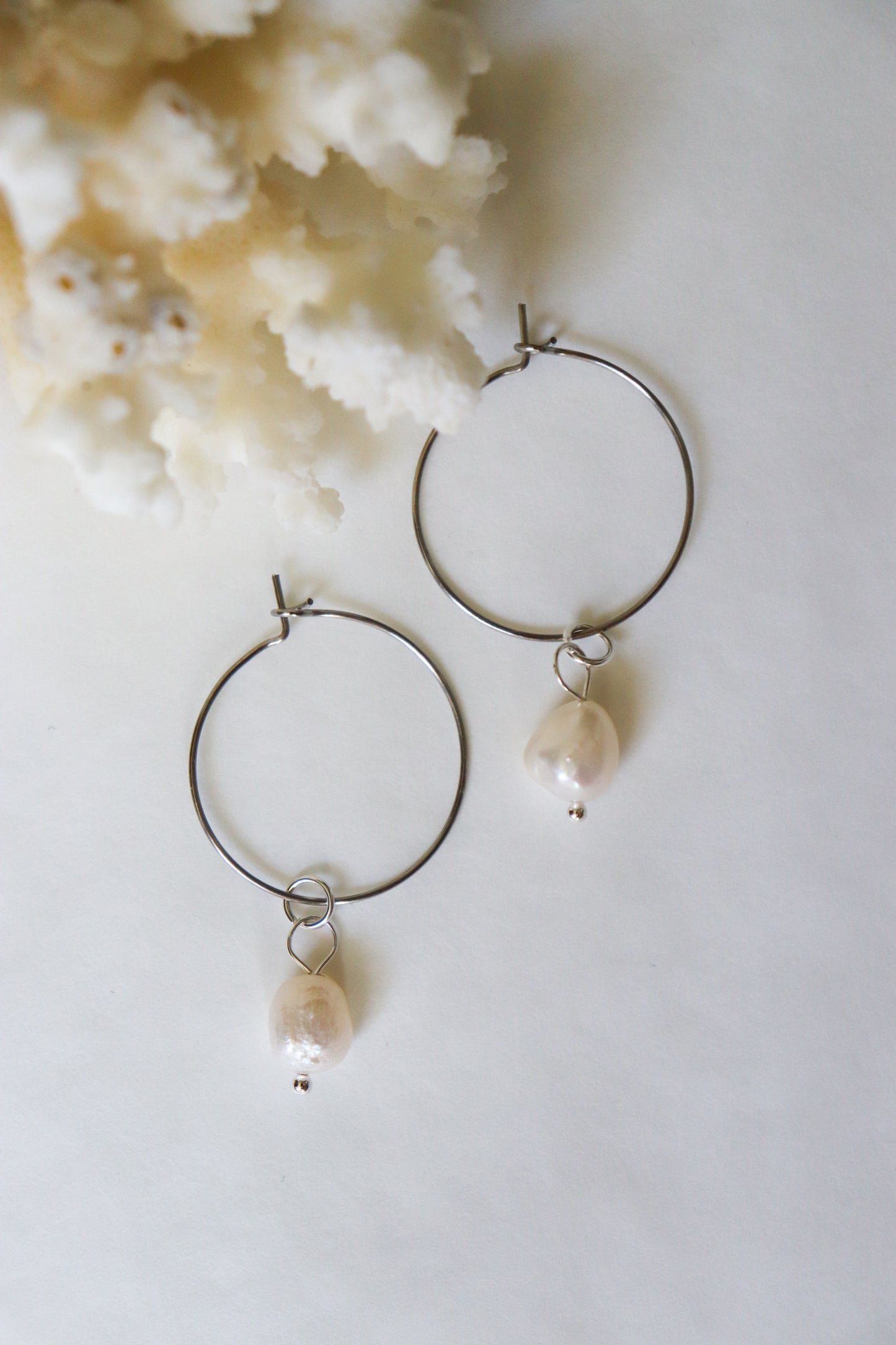 Boho hoops earrings