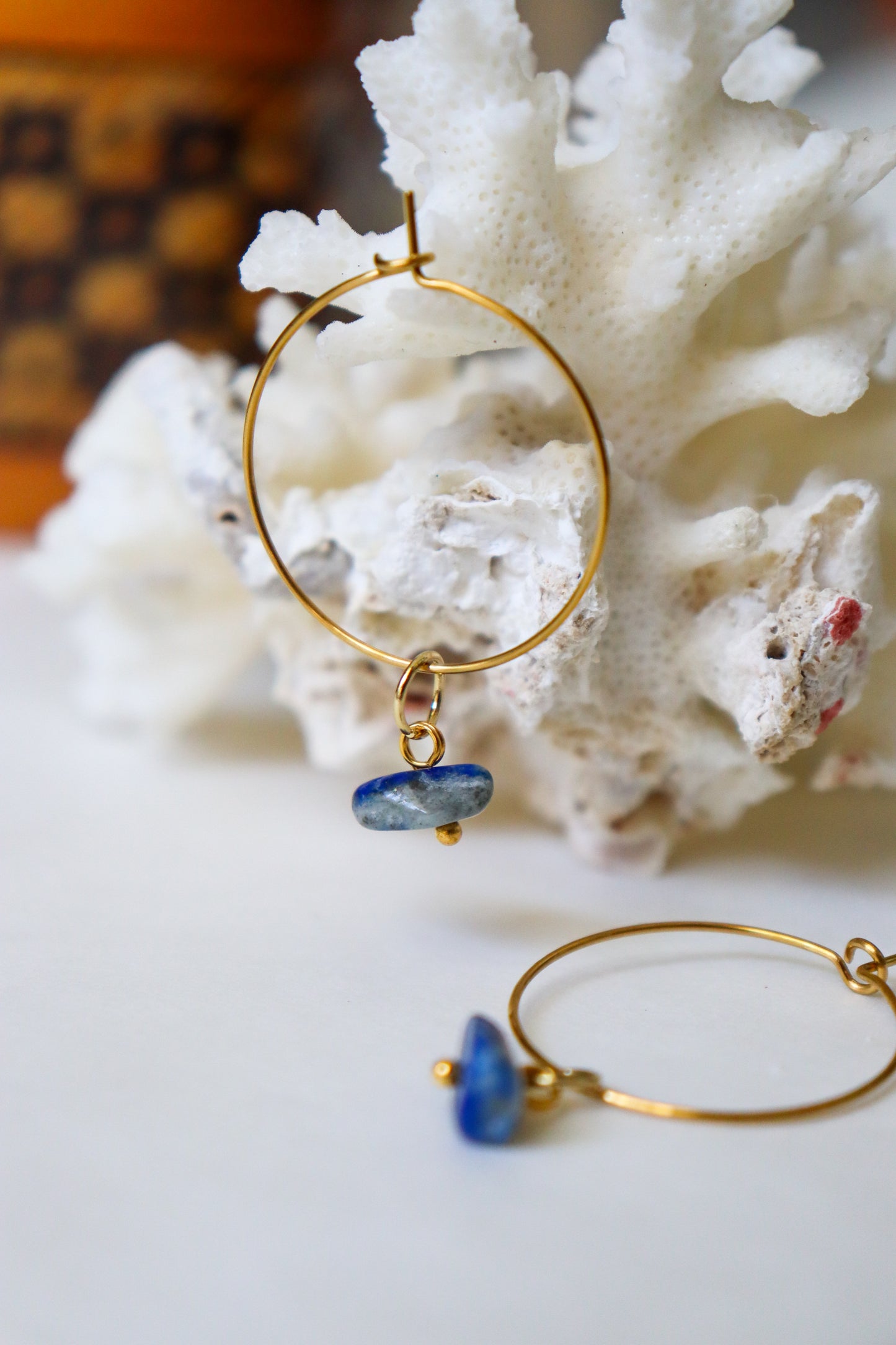 Boho hoops earrings