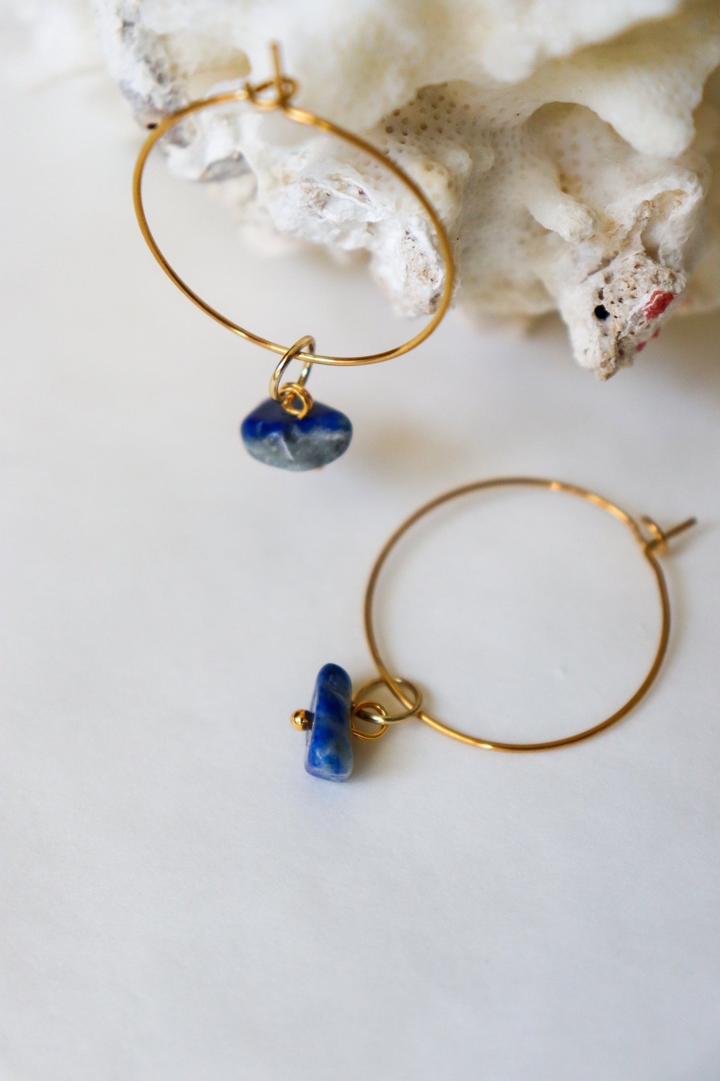 Boho hoops earrings