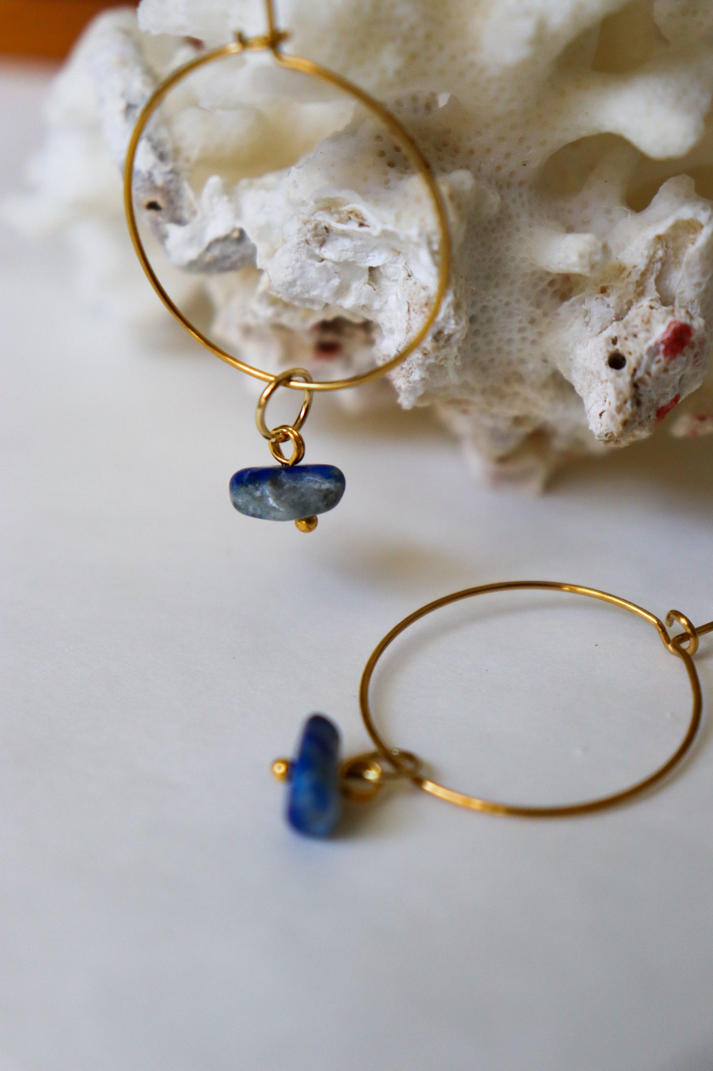 Boho hoops earrings