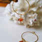 Boho hoops earrings