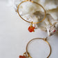 Boho hoops earrings