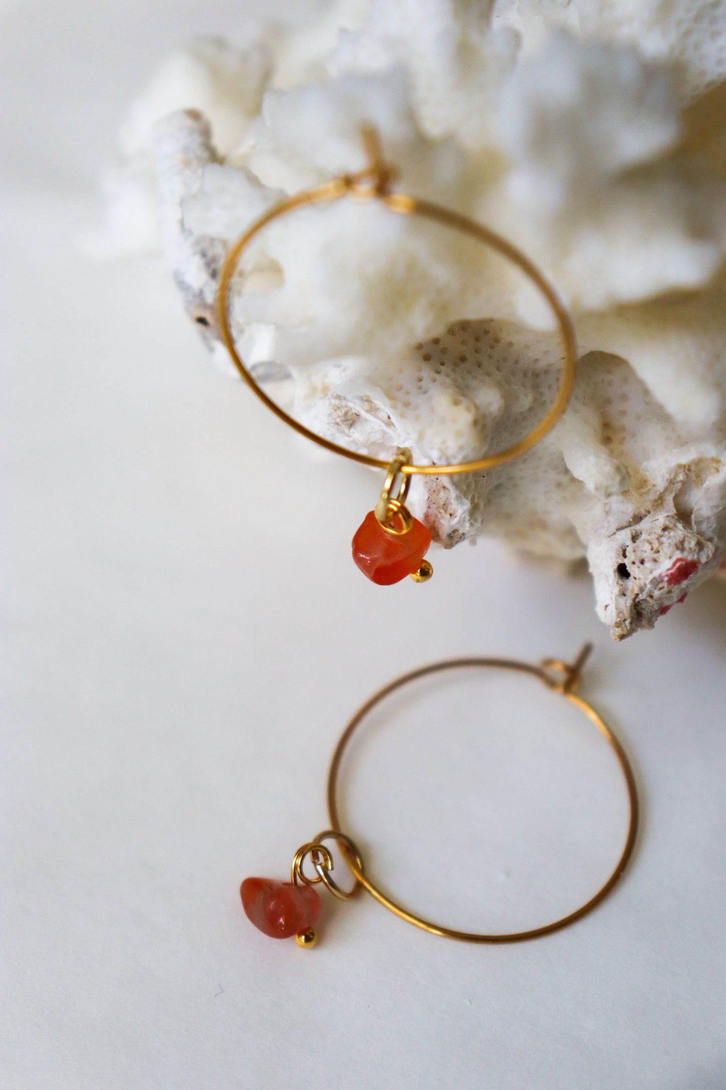 Boho hoops earrings
