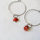 Boho hoops earrings