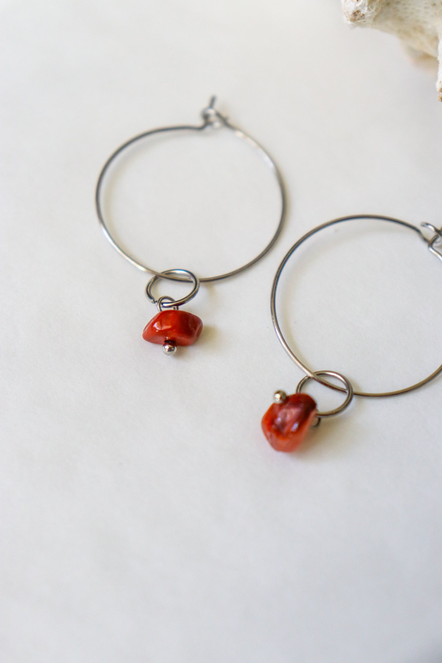 Boho hoops earrings