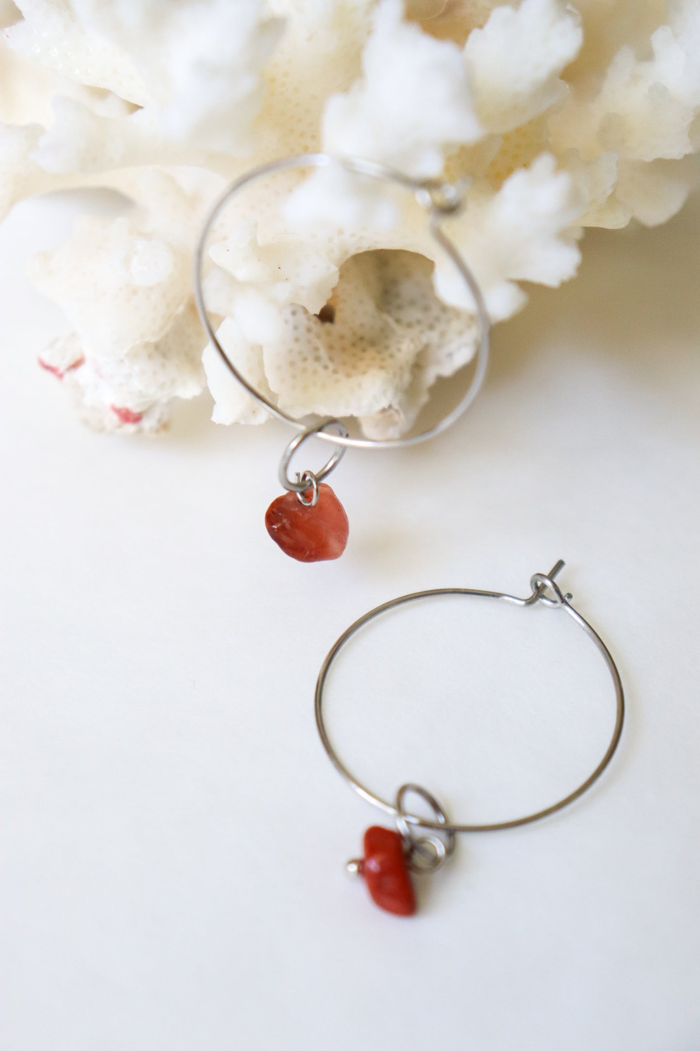 Boho hoops earrings