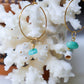 Boho hoops earrings
