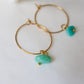 Boho hoops earrings