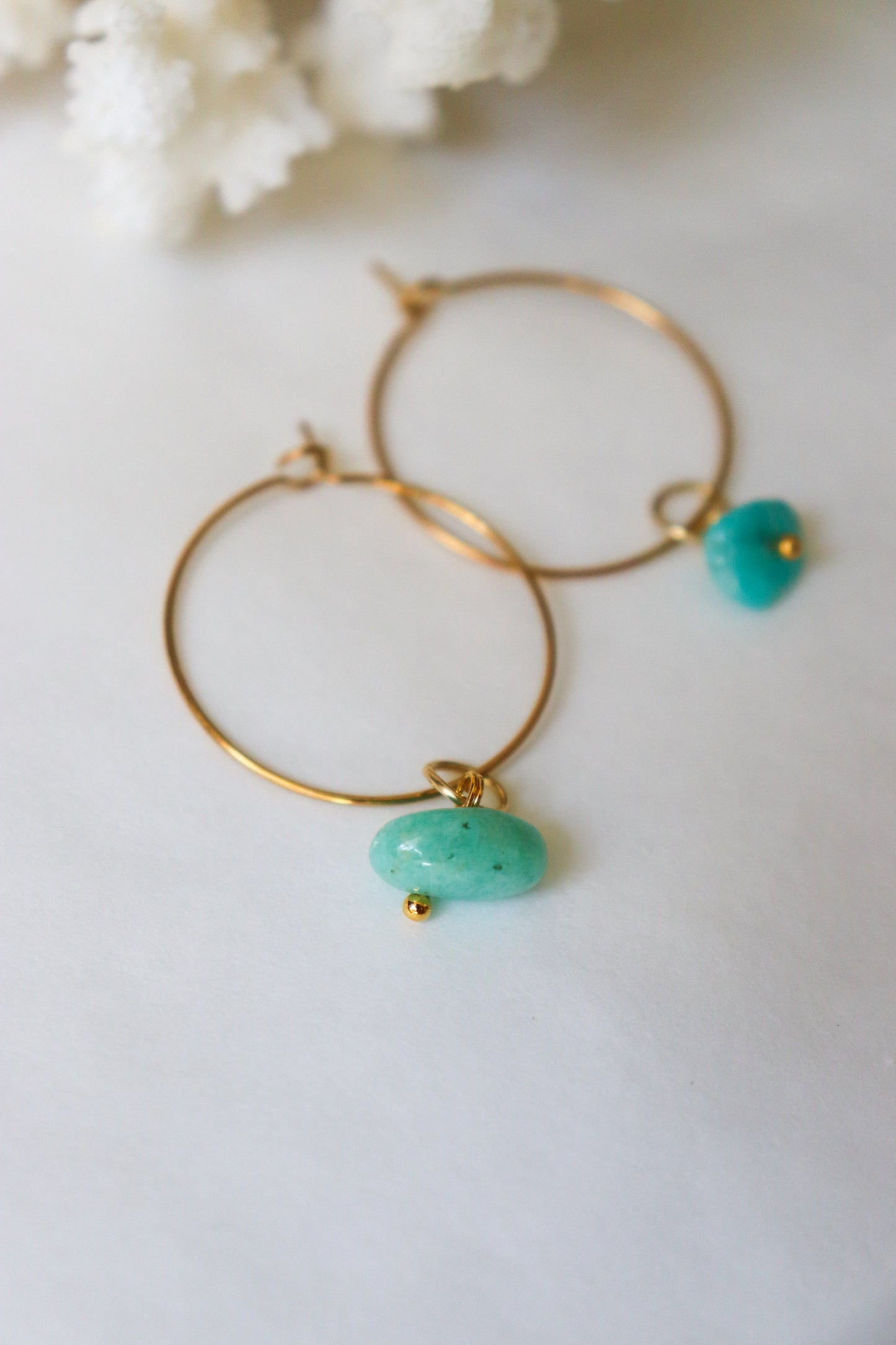 Boho hoops earrings