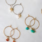 Boho hoops earrings