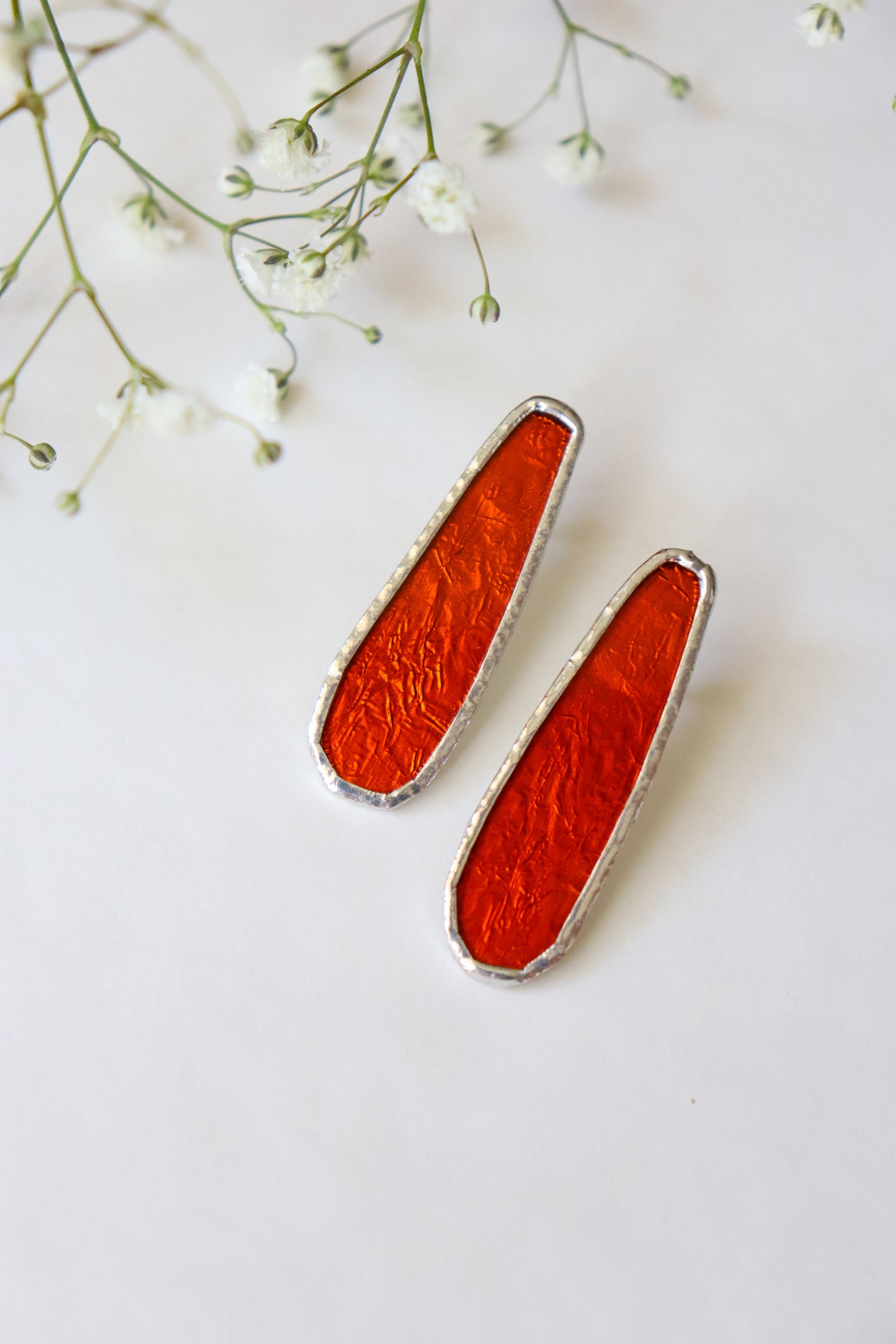 Oval earrings