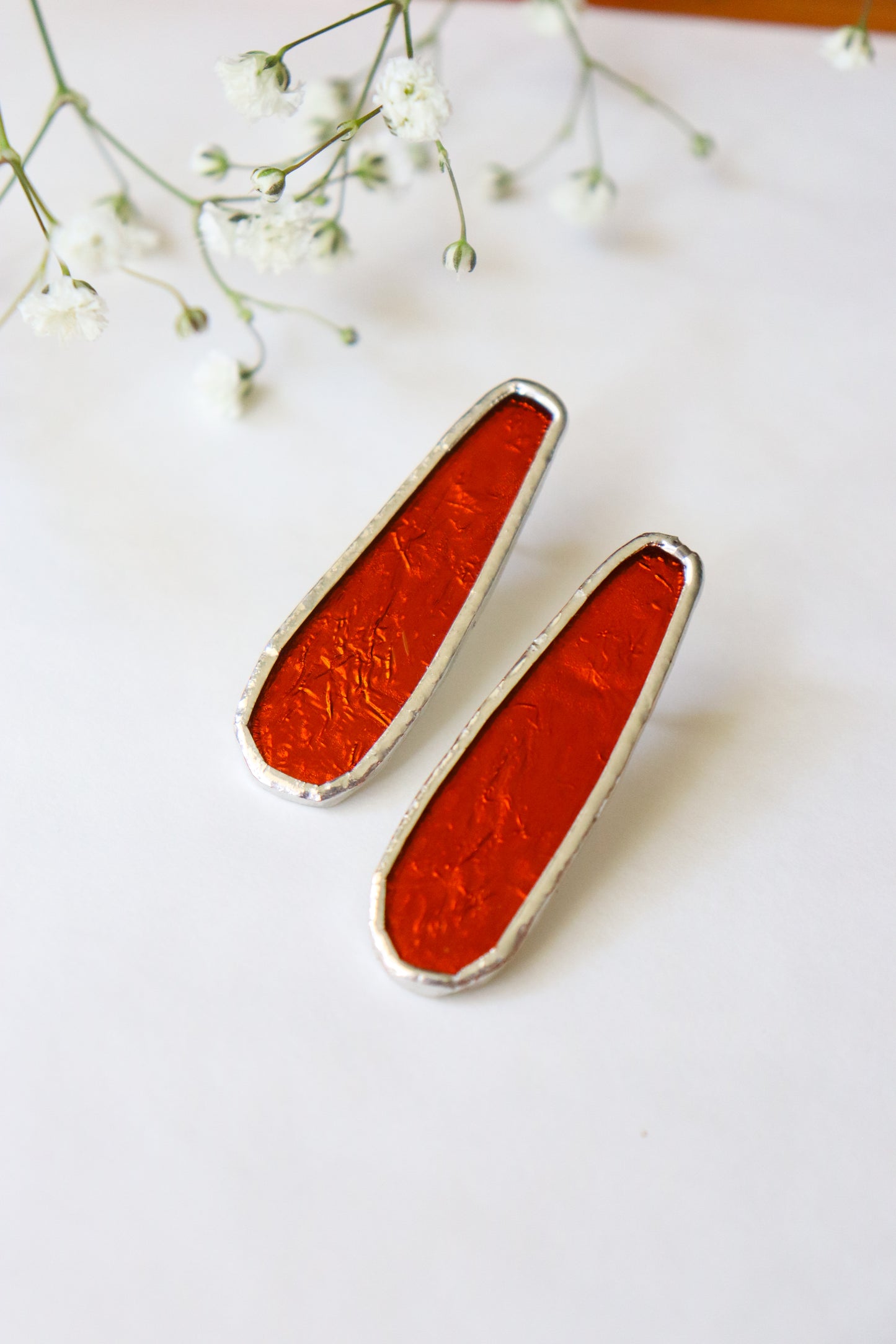 Oval earrings