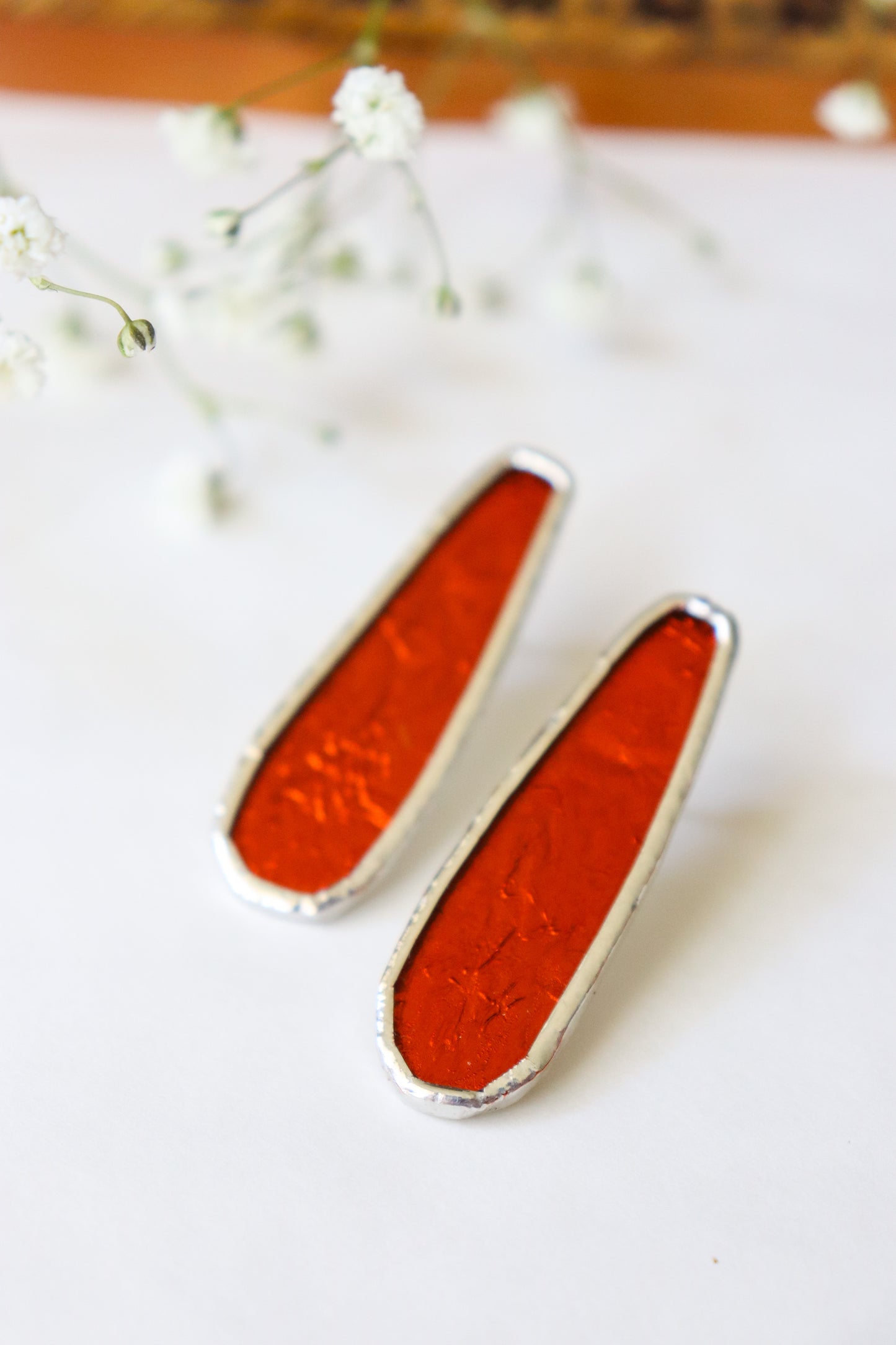 Oval earrings