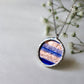 Small circle necklace / Copper and blue