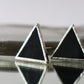 Triangle stud earrings
