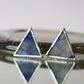 Triangle stud earrings
