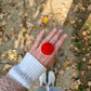 Deep red circle rings