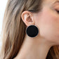 Circle earrings / Black