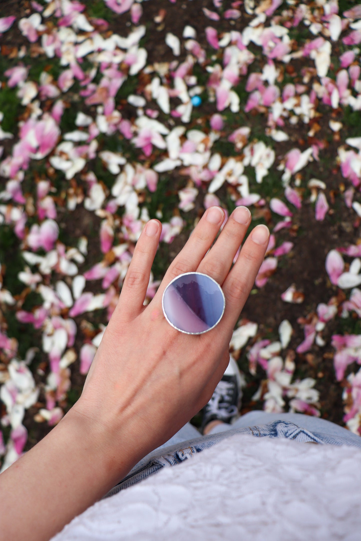 Large circle ring / Purple