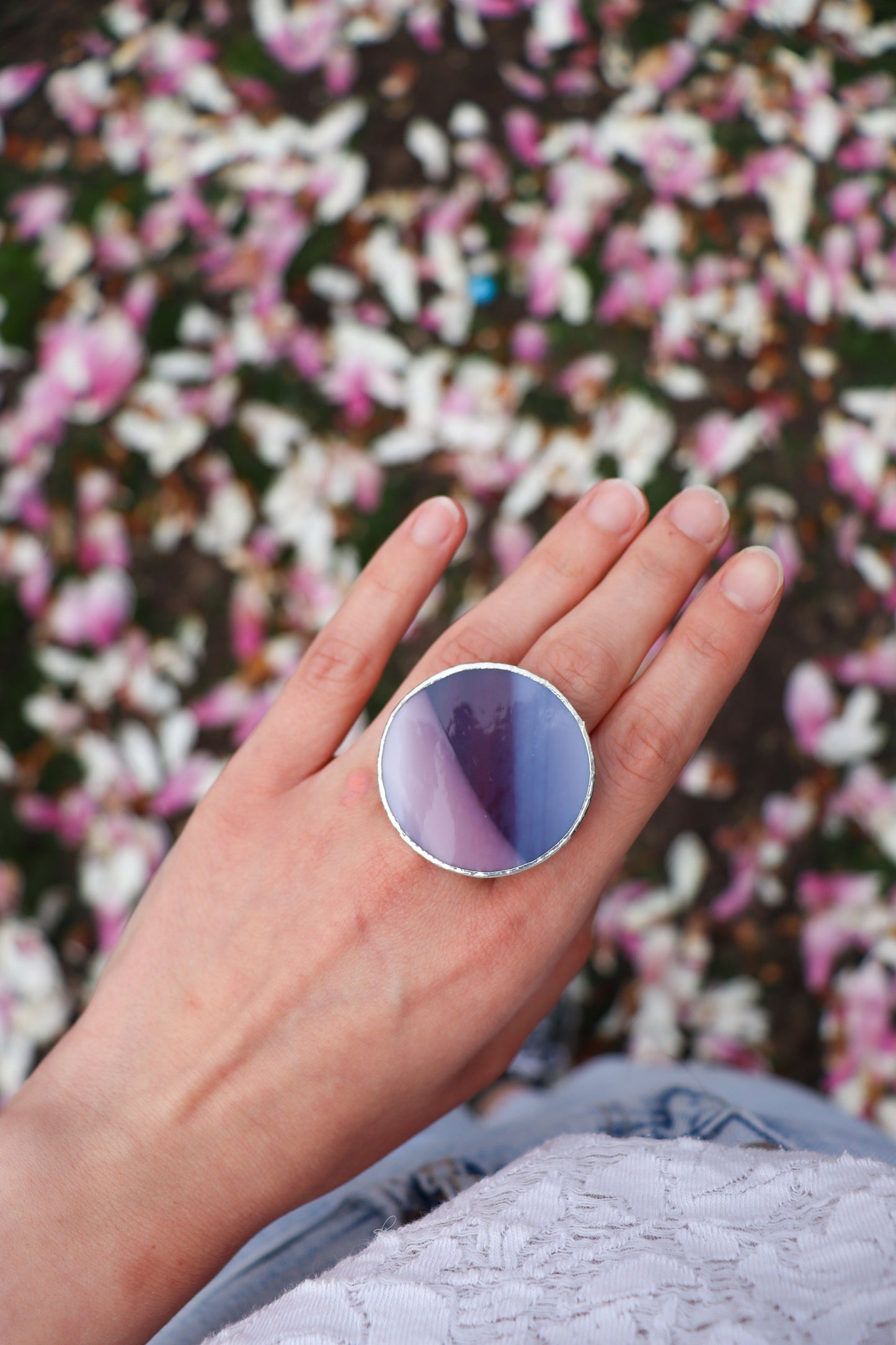 Large circle ring / Purple