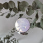 Circle rings / Iridescent white