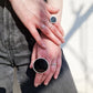 Black circle rings