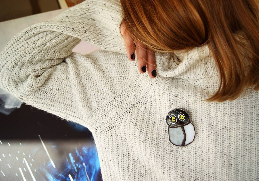 Owl brooch