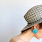 Circle earrings / Turquoise